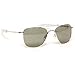 Randolph Aviator Square Sunglasses, 58, Bright Chrome, Bayonet, AGX Lenses