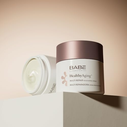 Laboratorios Babé - Multi Reparadora | HealthyAging+ | Crema Facial Hidratante De Noche Renovadora 50 ml | Nutritiva | Regeneradora | Aspecto Joven | Colágeno | Piel Sensible| Antiarrugas - imagen 2