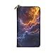 DaihAnle Mysterious and Beautiful Galaxy ﻿Hand-Held Wallet Fashionable Long Microfiber Leather Large Capacity
