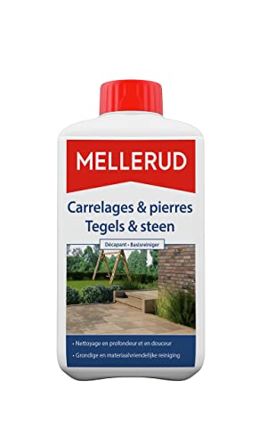 MELLERUD Nettoyant carrelage et pierre - Produit efficace pour éliminer les salissures tenaces sur les surfaces non sensibles aux acides - 1 x 1 l Cover