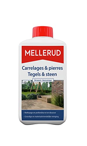 MELLERUD Nettoyant carrelage et pierre | 1 x 1 l | Produit efficace pour éliminer les salissures tenaces sur les surfaces non sensibles aux acides