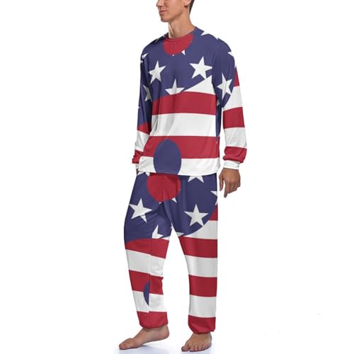 Pyjama homme drapeau américain Taiji pour dormir sans gêne