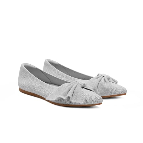 Image of VIVAIA Azura Women's Flats Pointed Toe Bow Ballet Flat Slip on Comfortable Casual Dress Shoes