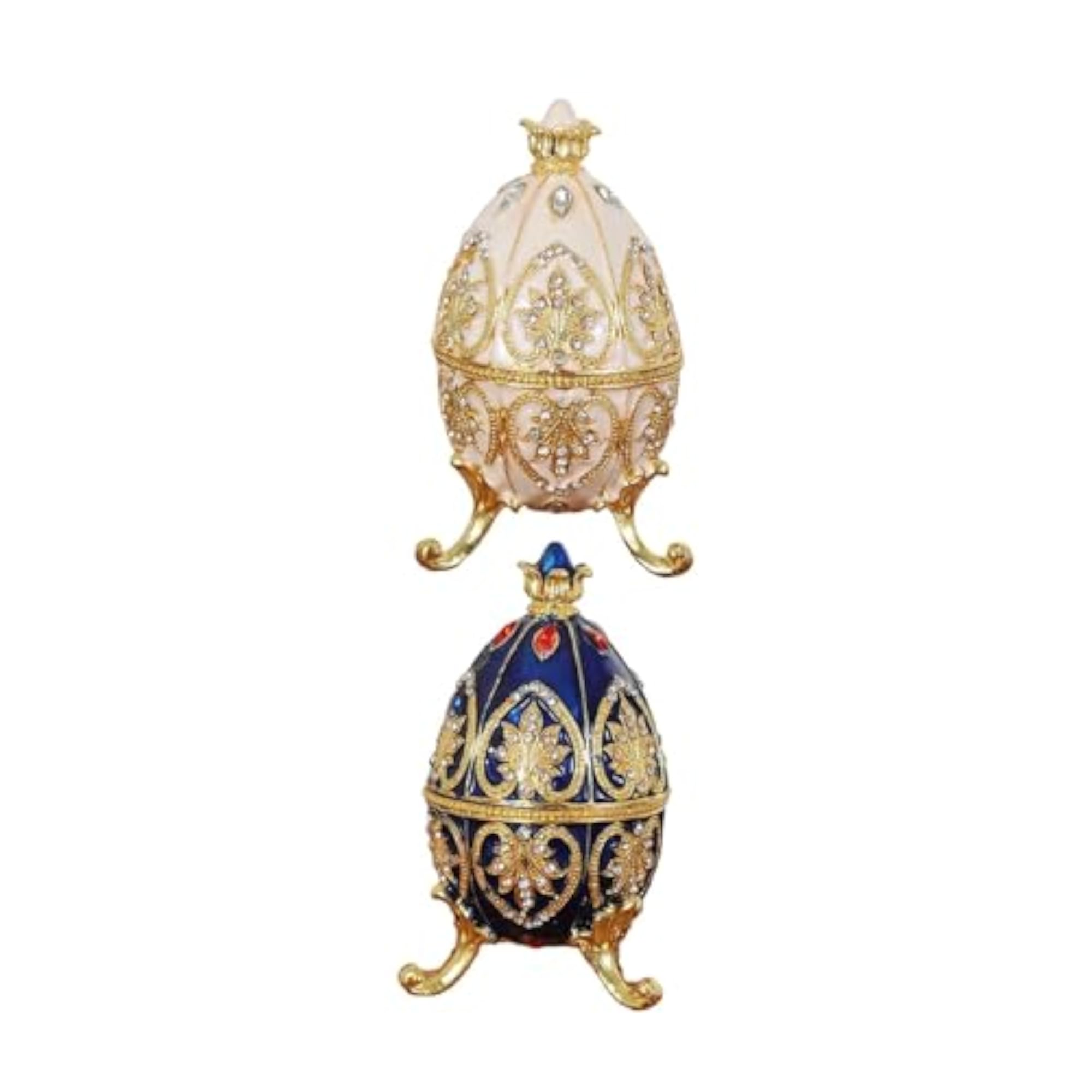 Enamel Jewelry Box Keepsake Metal Art Craft