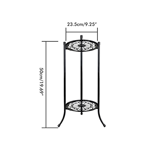 BTSEURY Suporte de metal para plantas em vaso, 50,8 cm à prova de ferrugem decorativo para vasos de