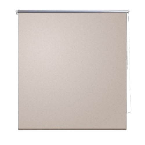 Helloshop26 – Estor Opaco Enrollable Ventana Cortina Cerca persiana, plástico, Beige, 80 x 50 x 175 cm