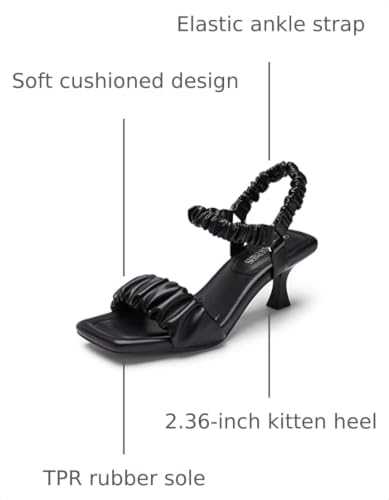 Image of DREAM PAIRS Kitten Heels for Women Comfortable Low Heels Sandals Suqare Open Toe Cute Wedding Party Evening Prom Dance Strap Dress Pump Sandals Shoes