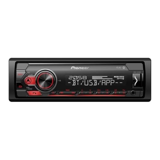 Pioneer MVH-S310BT Receptor RDS con Bluetooth, USB y Spotify, Negro, Única