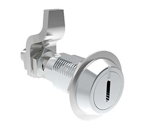 Southco M1-25-31-48 Compression Latch, Large Size, No Restriction, 2-12mm (.075 - 475 in) Door Thickness, 34-48mm or 60-75mm (1.34-1.89 in or 2.36-2.95 in) Grip, 316 SS, Electropolished