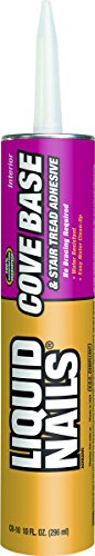 Liquid Nails CB-10 Cove & Stair Tread Adhesive, Latex Based, 10.5-oz. - Quantity 12