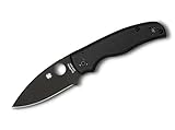 Spyderco 01SP107 Erwachsene Shaman Black Blade Taschenmesser, schwarz, One Size