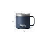 YETI Rambler Mug, Vacuum Insulated Stainless Steel Stackable Mug with Magslider Lid, Seafoam, 14 oz (414 ml) - Image 4