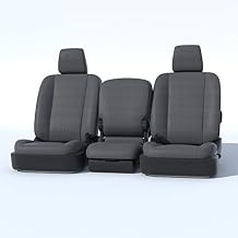 Durafit Seat Covers D1304-C8-FBA 2009-2012 Dodge Ram Pickup 1500and 2010-2012 Ram 2500-3500 Front 40/20/40 with Opening Console Custom in Gray Waterproof Endura. Complete Coverage.