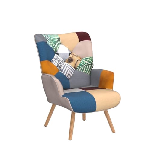 Joysoul-Living-Room-Accent-Chair-Modern-High-Back-Arm-Chair-Colorful-Plaid-Bohemian-Style-Chairs-for-Bedroom-Waiting-Room Joysoul Living Room Accent Chair Modern High Back Arm Chair Colorful Plaid Bohemian Style Chairs for Bedroom Waiting Room