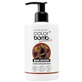 Jerome Russell Colour Bomb Brunettes – WARM CHESTNUT Colour Depositing Hair Mask – Nourishing, Semi-Permanent Colour & Shine Treatment – Vegan, Cruelty-Free, 300 ml