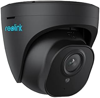 Reolink Zewnętrzna Kamera Monitoringu PoE z Wykrywaniem Ludzi/Pojazdów, Pogodoodoprność, Kopułowa Kamera IP, Kamera Monitoringu z Nagrywaniem Audio i Funkcją Timelapse RLC-520A Czarny