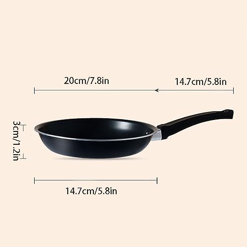 Wok negro ligero de aluminio fundido con antiadherente miniatura 4