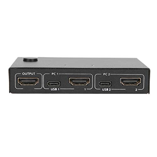 KVM-switch 2-poorts KVM-switch audio-videoadapter, compatibel met HDMI 1.4b, HDCP 1.4, voor muis… - Image 7