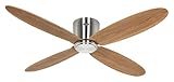 Ø 132 cm CasaFan Ventilateur de plafond Eco Plano II 132 BN-ES WiFi