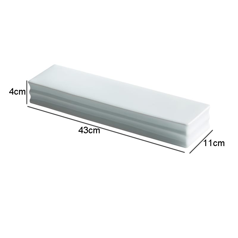 Talerze Prostokątne Ceramiczne Talerze Deserowe Do Chleba, Restauracja, Jednokolorowe, Naczynia Stołowe, Sashimi, Sushi, Przekąski, Taca Deserowa, Naczynia Do Gotowania, ，17 Inch