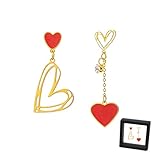 Style élégant : le design asymétrique de ces boucles d'oreilles incarne un style contemporain. La combinaison des contours dorés et des éléments en émail coloré crée un contraste saisissant qui apporte une touche spéciale à chaque tenue.