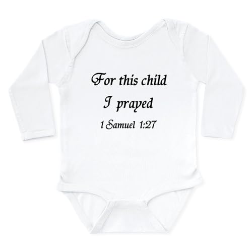 CafePress for This Child I Prayed, 1 Samuel, Body Suit Cute Long Sleeve Infant Baby Bodysuit Romper