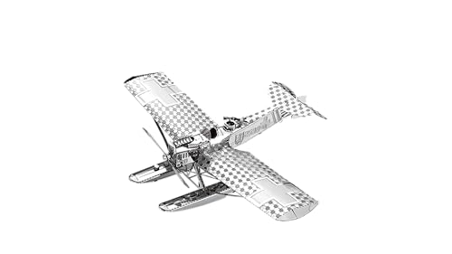 Metal Zone Hansa-Brandenburg W.29 Puzzle 3D Metal. Maqueta de Aviones de Combate. Rompecabezas de Metal 3D de Aviones. Puzzle 3D Metalico para Adultos de 10 x 14,2 x 3,3cm