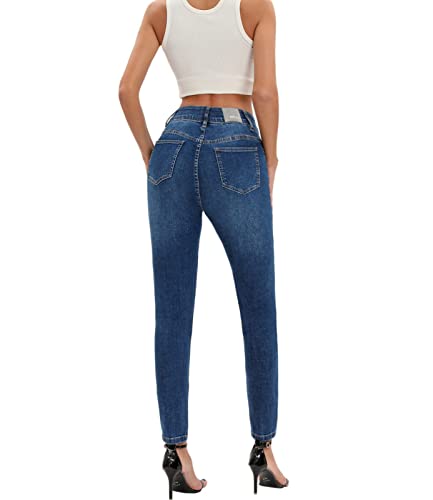 MetHera Women's Mia High Rise Stretch Skinny Shaping Jeans4