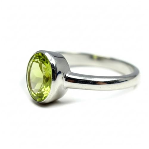 Bague péridot august stone en argent 925 le cadeau d'anniversaire idéal - 2