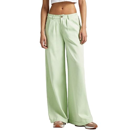 Pepe Jeans Para Mujer. PL211649 PantalóN Monna Verde (M), Casual, Lyocell, Sostenible