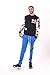 SCREENSHOT-F11062 Mens Urban Hip Hop Premium Pullover Fleece - Pop Art Animation Retro Arm Print Street Fashion Crew Neck Sweatshirt-Black-Medium