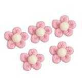 Beaupretty 5 Piezas Broche de Fieltro Rosa Adorables Alfileres para Ropa Infantil Accesorios Creativos y Duraderos para Vestidos Bolsos y Bufandas