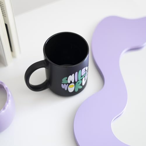Grupo Erik Tasse Kaffeetasse Smiley Comics Black - Kaffeebecher - Teetasse Größe 9,5 cm x 8 cm - Fassungsvermögen 350 ml - Offizielles… – Ansicht 6