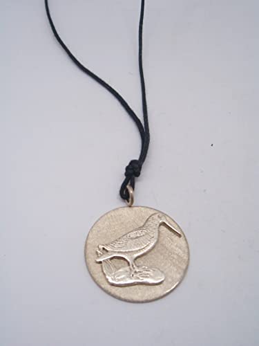 Pendentif bécasse ras-du-cou corde collier oiseau volatile argent 925 - 4