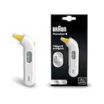 Braun ThermoScan 3 Ear thermometer - Fast 1 second measurement - Audio fever indicator - Digital Display - Baby and infant friendly - #1 Brand among doctors(1) - IRT3030