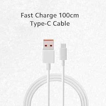 Image of Original 120W Super- Turbo Hyper Charging Combo for Xiaomi Redmi Note 9 /9 Power /9 Prime /Note 10 /Poco M2 Pro /Note 7 Pro /Note 9 Pro /Note 8 /Note 7 /Mi A1 /Mi A2 /Mi A3,USB Type C,White(DP174)
