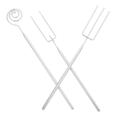 TOKIDNY Tenedores para Fondue de Acero Inoxidable Reutilizables Resistentes la Corrosión y Aptos para Lavavajillas para Barbacoa Hot Pot y Frutas con Mango Ergonómico para Uso Cómodo y