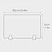 ntumLeap Acrylic Free Standing Privacy Screen, Desk Divider Home & Office Partitions,Portable Visual Distractions Privacy Panel for Table Top Workstation (Frosting 60x30cm(23.6x11.8))