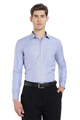Image of Men's Solid Formal Shirt | Premium Cotton Rich Full Sleeves Shirt | Comfort Fit Office Wear Shirt with Single Chest Pocket | Stylish Casual & Formal Shirt for Men