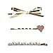 Produktbild Feli546Bruce Haarspangen für Frauen Mädchen, 3 Stück/Set Fashion Metall Love Herz Kunstperle Schleife Haarnadel Dekor Elegant Große Haarnadeln Haarschmuck Haarschmuck für Party Hochzeit Alltag