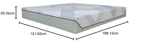 Image of Springtek Supernova Premium Hybrid Latex Mattress Double Size 78x48 | Medium Firm 8 Inches 100% Natural GOLS Certified Pincore Dunlop Latex Mattresses | 3 Layer HD Foam Orthopedic Bed Gadda|78x48 Inch