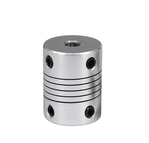 Rigid coupling,Stainless steel rigid coupling 1pcs D19l25 Aluminum Flexible Coupling for Stepper Motor Coupler Shaft Couplings(6.35mm x 6.35mm)