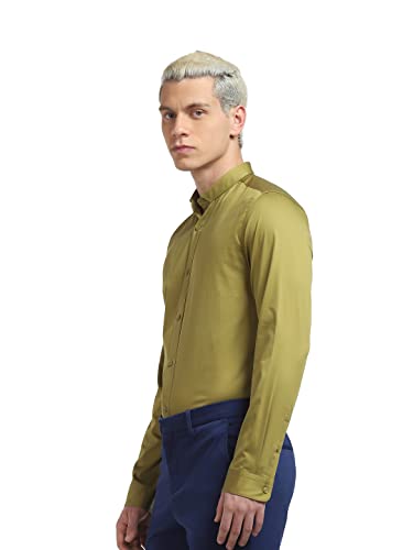 Image of Jack & Jones Men's Black Slim Fit Opaque Casual Shirt
