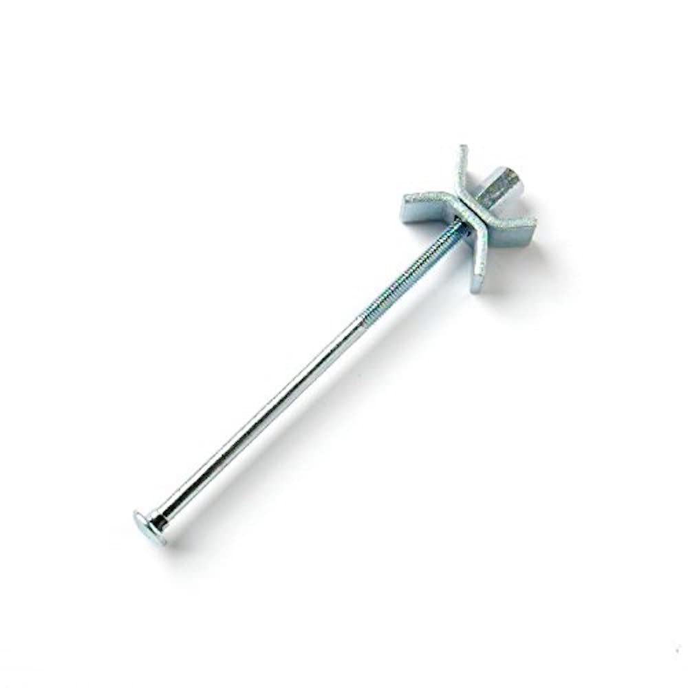 Merriway Bright Zinc Plated Bh05563 (4 Pcs) Worktop Connector Jig Clamps Joiners, Bzp M6 X 150Mm - Pack Of 4 Pieces