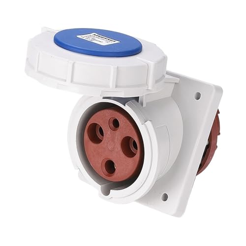 Prise industrielle étanche 125A MN5342 triphasée 220V 27,5KW à 3 trous pour chantiers