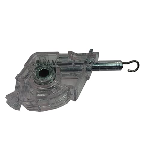 Amazing Drapery Hardware Low Profile Wand Tilter, Set of 2 - Durable Metal Construction, Heavy Duty Hexagon Gear/Hook Connection - Clear Blind Tilt Mechanism for 2" Horizontal Blinds