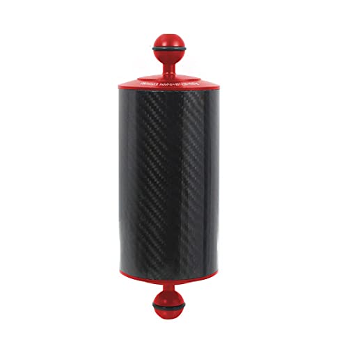 Brazo flotante de carbono de 8" para fotografía submarina y buceo con diseño hueco