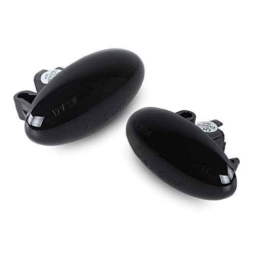 Intermitentes laterales LED compatibles con intermitentes laterales LED de color negro compatibles con C1 C2 C3 C4 Cactus - C5 - C6.