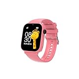Smartwatch per Bambini, Orologio per Bambino Bambina GPS+LBS+Wi-Fi Tracciatrice, 4G Chiamate Chat vocale Videochiamata Gioco Fotocamera Contapassi, Regalo per Ragazza e Ragazzo 4-12 Anni, Rojo Claro