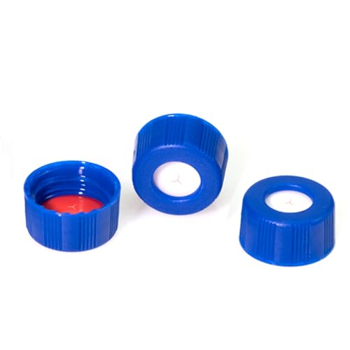 Bouchons de 2ml HPLC 9mm haute précision en PTFE rouge et silicone blanc, étanchéité maximale